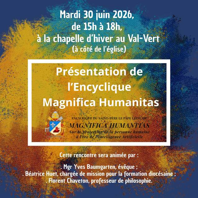 CONFÉRENCE ORGANISÉE PAR LE DIOCESE