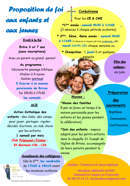 PROPOSITION DE FOI AUX ENFANTS ET AUX JEUNES
